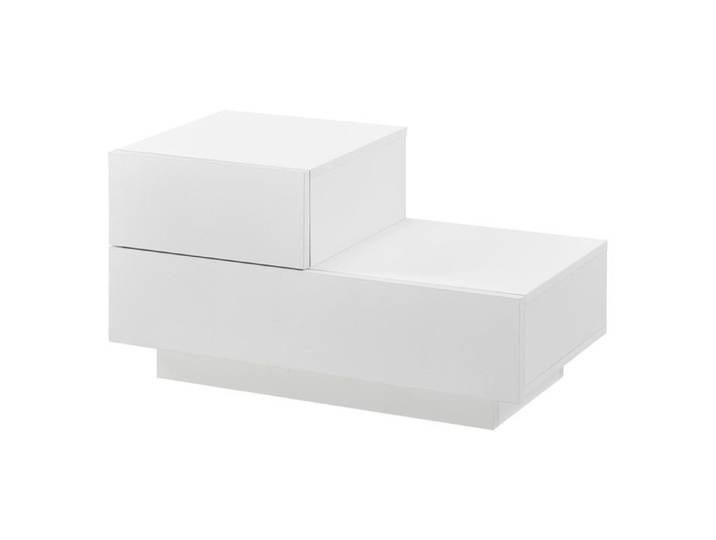 Table de nuit élégante meuble de rangement polyvalent commode stylé petit tiroir côté gauche capacité