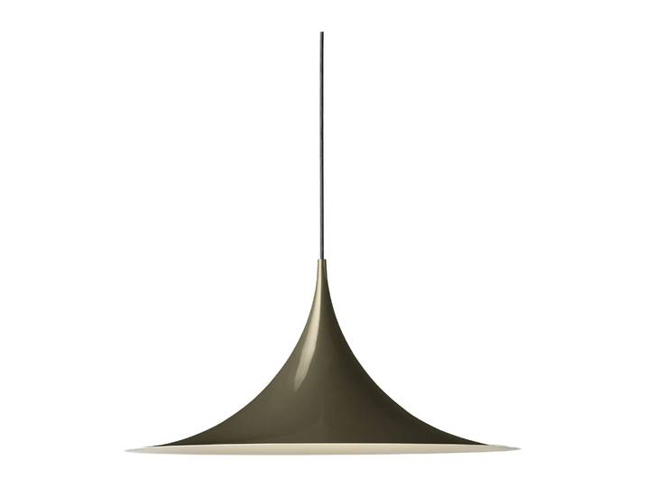 GUBI Semi Pendelleuchte Ø 60cm Dark cocoa glossy