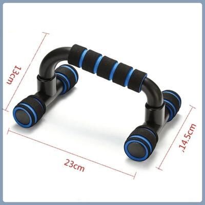 Multisell Products Hub Small Home Fitness Equipment For Men, H shaped Foam Push up Stand, Chest Muscle Training, Calisthenics Equipment a blue h