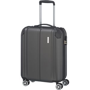 Travelite Koffer City anthrazit, Hartschale, 4 Rollen, 40 Liter, 40 x 55 x 20cm