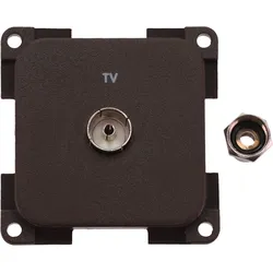Inprojal System 10.000 Steckdose TV  5 mm braun