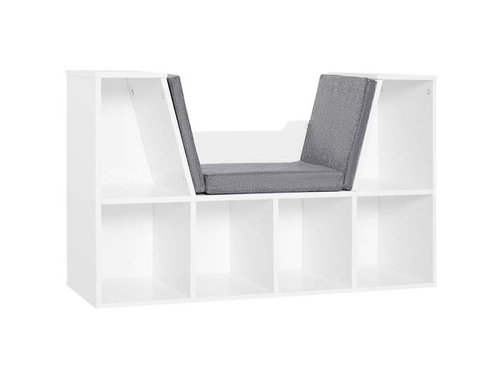 Bibliothèque Homcom avec siège, 6 cubes, étagère à chaussures originale pour enfants