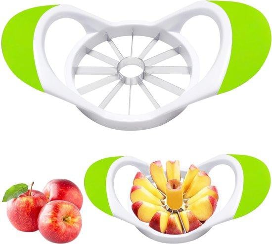 Benza Ibenzoa roestvrijstalen fruit- en groentesnijder met 12 messen en ontpitfunctie