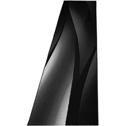 TEPPICH Kurzflor INN in Schwarz, mit Farbverlauf, 80 x 300 cm