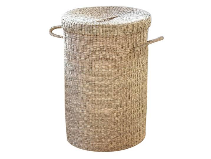 Calicosy Wäschekorb aus natürlichem Seegras, Apfelbaumfarben, Naturmaterialien, 40x60x40 cm, Haushalt & Reinigung, Wäschepflege, Wäschekörbe & Tonnen