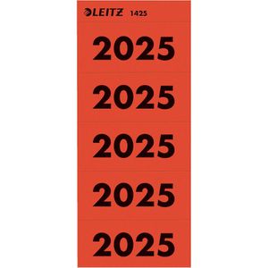 Leitz Jahreszahlen 1425-00-25, Aufkleber, 60 x 25,5mm, 100 Etiketten, Jahr 2025