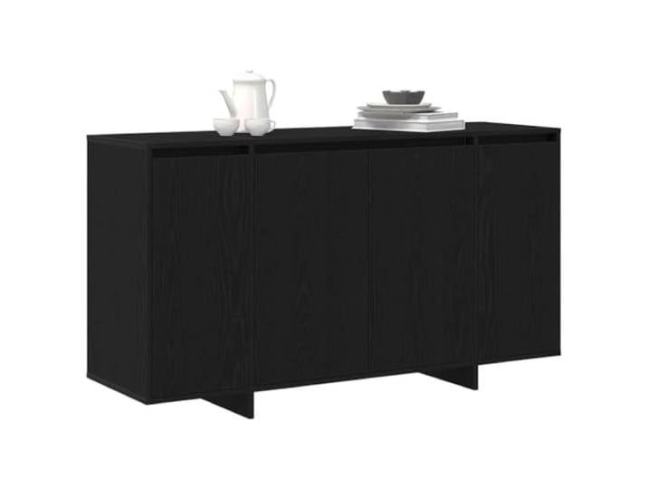 vidaXL Sideboard Schwarz Eichen-Optik 135 x 41 x 75 cm Holzwerkstoff Genug Platz für all deine Sachen, Modernes Design, das deinem Raum einen frischen Look gibt,