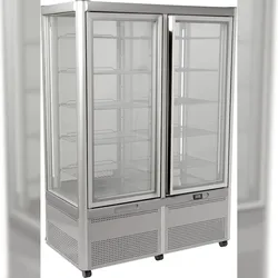 KBS Gastrotechnik Panoramavitrine Prisma 801 TNV-PF (bronze) mit 10 Rosten