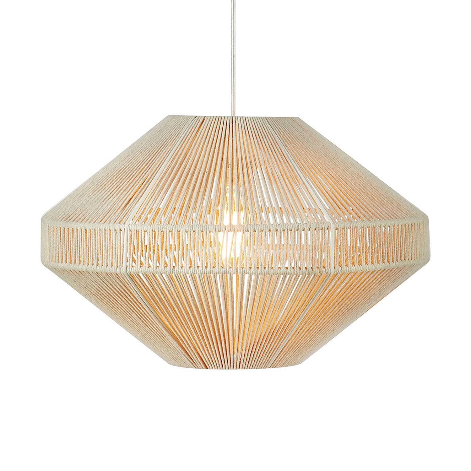 Markslöjd Razzo Hanglamp Beige met Textiel en Metaal, E27