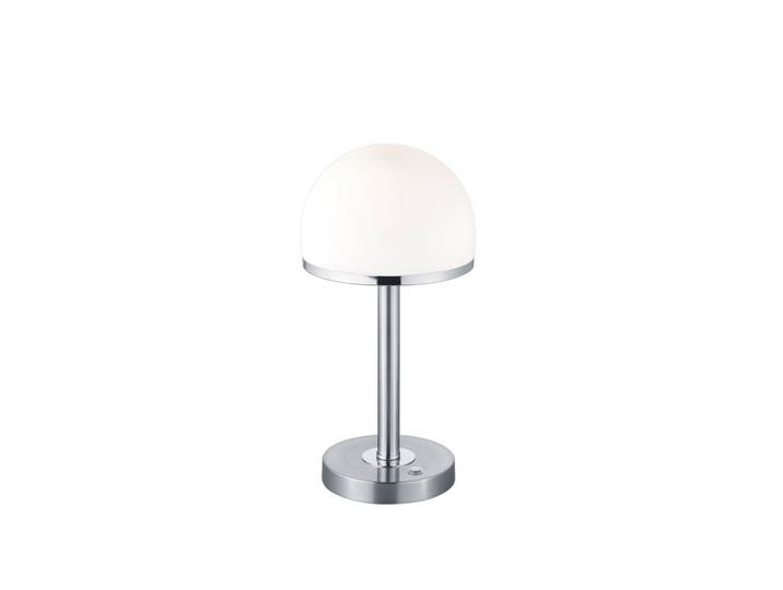 Trio Leuchten Led-Tischleuchte Berlin, Weiß, Nickelfarben, Metall, Glas, 39x19x39 cm, 4-fach schaltbar, Lampen & Leuchten, Innenbeleuchtung, Tischlampen