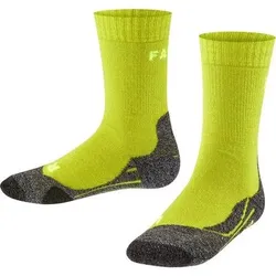 FALKE TK2 Kinder Socken, Größe 31-34 in Gelb Gelb
