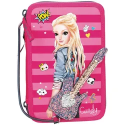 Depesche TOPModel Federtasche Popstar Gitarre, pink, 3-Fach, sortiert
