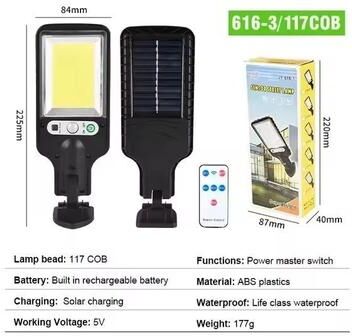 Inspired Living Solar Brilliance 108 COB Outdoor Motion Sensor Street & Wall Light 02 C