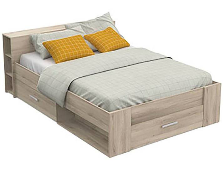 Bettgestell DEMEYERE GROUP Pocket , kronberg eich, B:150,1cm H:74,3cm L:226,9cm, Betten, Bettgestell