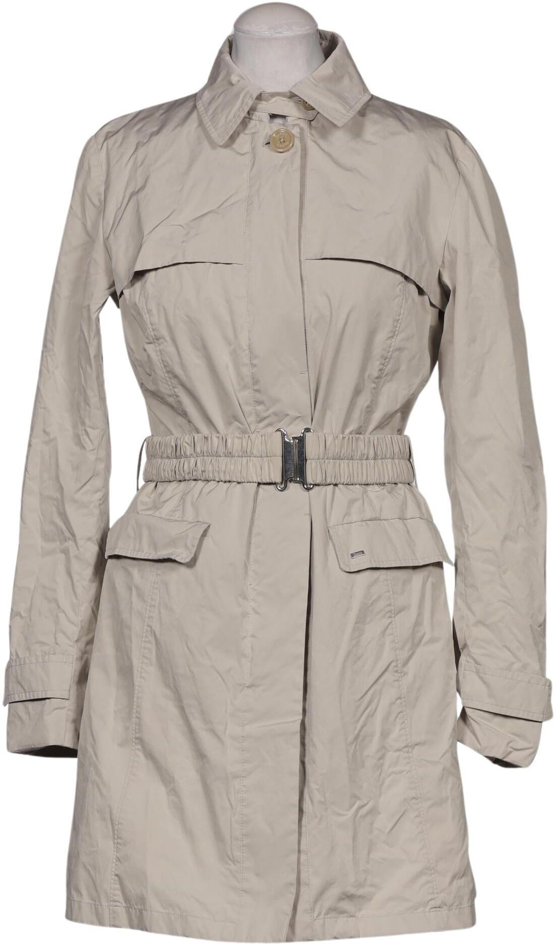 Herno Damen Mantel, Beige, Gr. M, Baumwolle / Synthetik - Second Hand