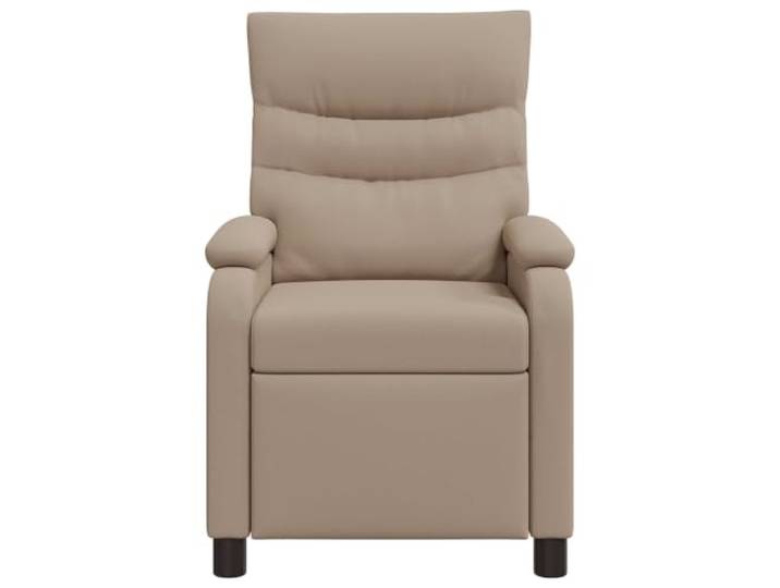 Recliner Cappuccino Kunstleder Sessel mit verstellbarer Rückenlehne 115-160 Verstellbare Rückenlehne, Kunstleder, Metallrahmen, Schaumstoff und Faser, moderner Stil