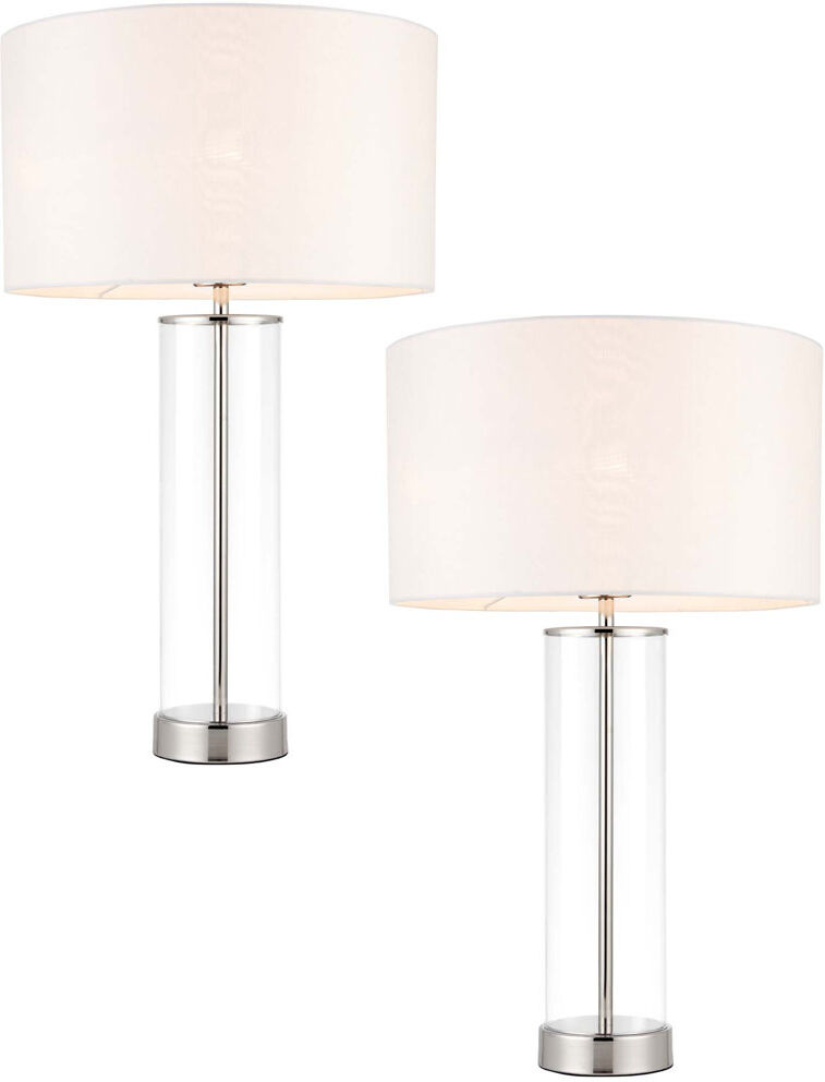 Ebern Designs Harkeem Table Lamp Silver 57cm H X 35cm W X 35cm D