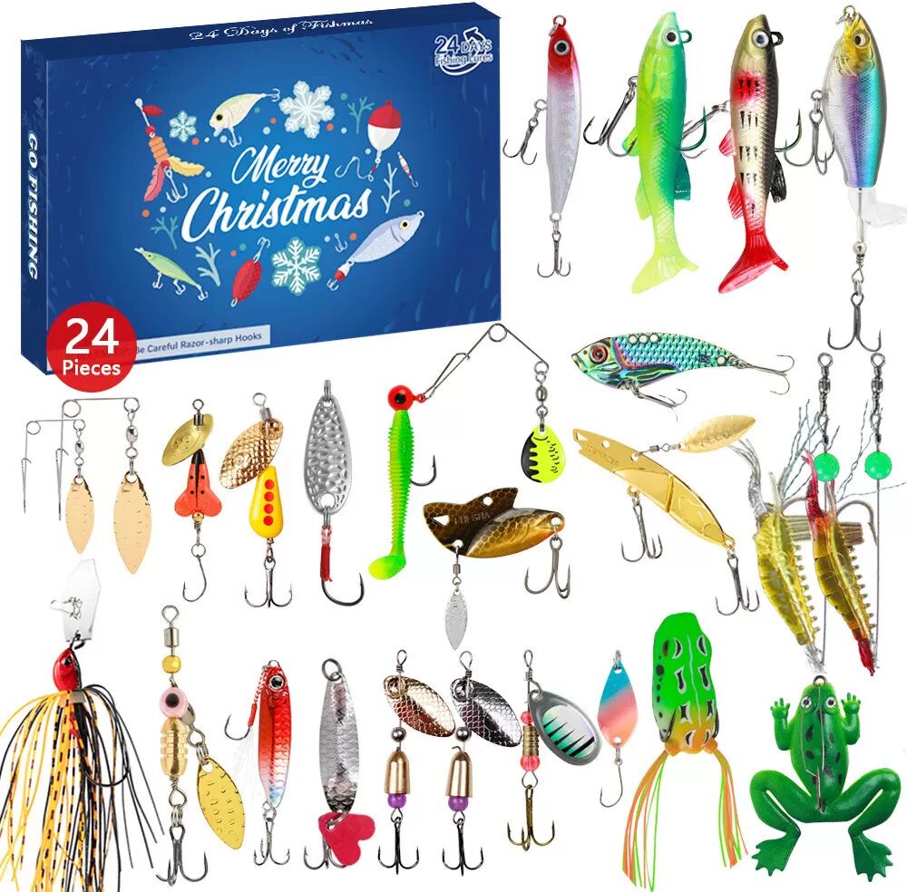 INF Coffret Mystère de Leurres de Pêche - 24 Pièces
