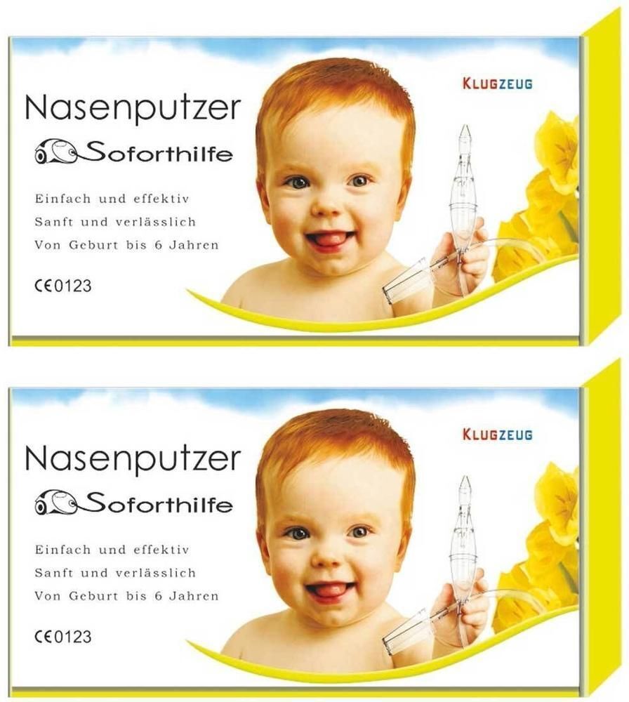 Klugzeug Nasenputzer Soforthilfe Nasensauger 2x 2x1 St