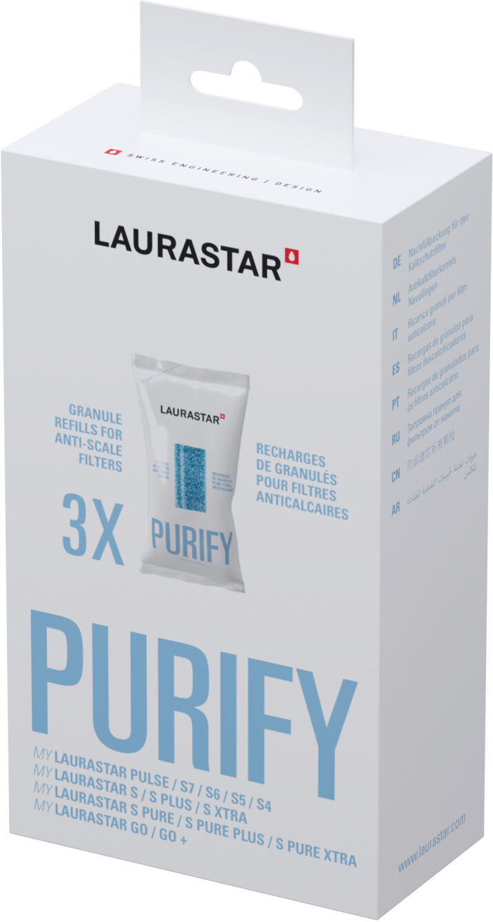 LAURASTAR Nachfüllgranulat für den Kalkschutzwasserfilter, 3er Set