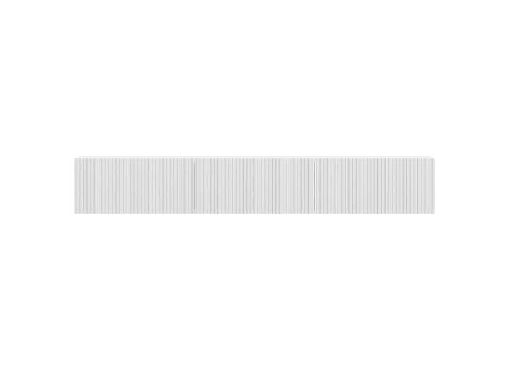 Hanah Home Modern White TV Stand, 180 cm, 100% Melamine Coated Particle Board, 18 mm Thick, Wall-Mountable, LED Included Stylish & Functional Design