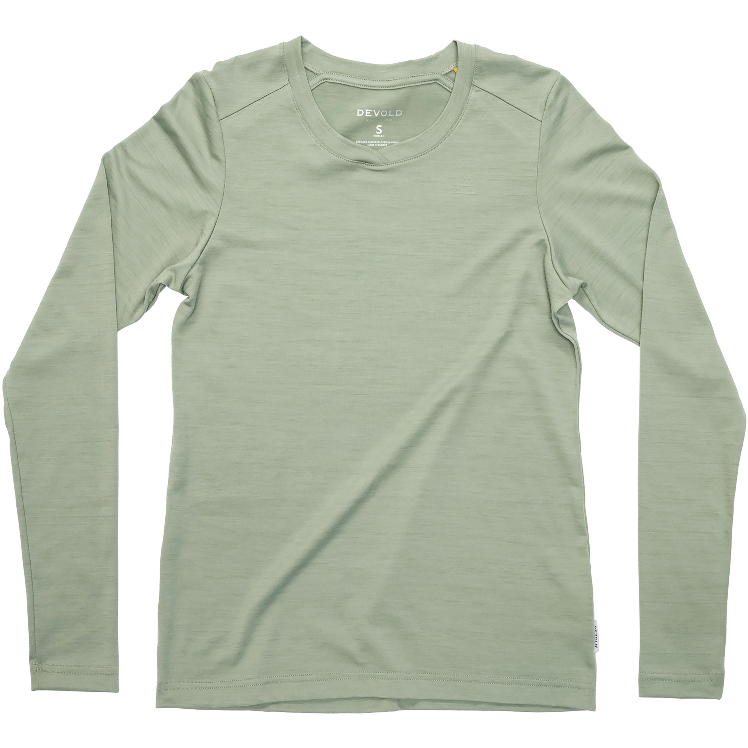 Devold Premium Damen Longsleeves Merino gruen Größe XS Lifestyle Schnell trocknend Merinowolle