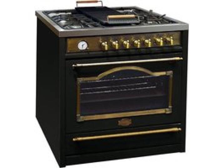 Cuisinière gaz pose libre 90 cm Kaiser HGE 93555 Style retro Four électrique multifunction 5 brûleurs Wok