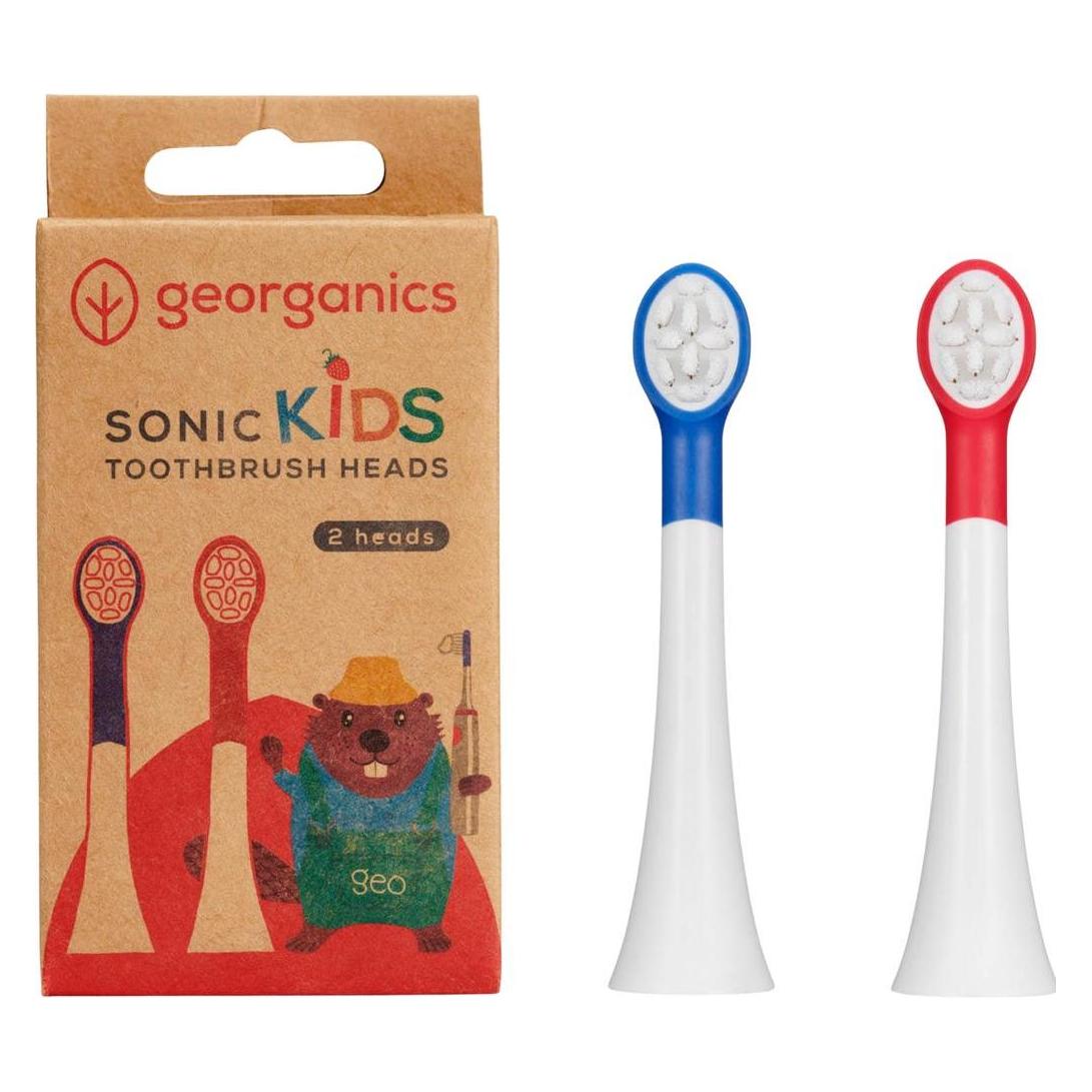 Georganics GeoKids, Wymienne Główki do Szczoteczki Sonicznej dla Dzieci, SOFT, 2 szt. (2x) (XDK-GOR-201453)