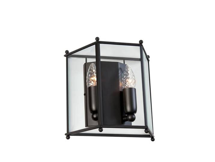Konsthantverk Lampe murale Glimminge verre/noir
