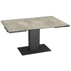 Akante Esstisch mit Auszug Connexion 150/230 x 100 cm Keramik Zementgrau