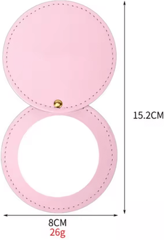Inspire Curations 360 Degree Rotating Leather Pocket Makeup Mirror style 7