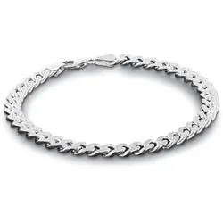 trendor 85864 Armband für Männer 925 Silber Massiv Panzerkette Breite 6,9 mm, 21 cm
