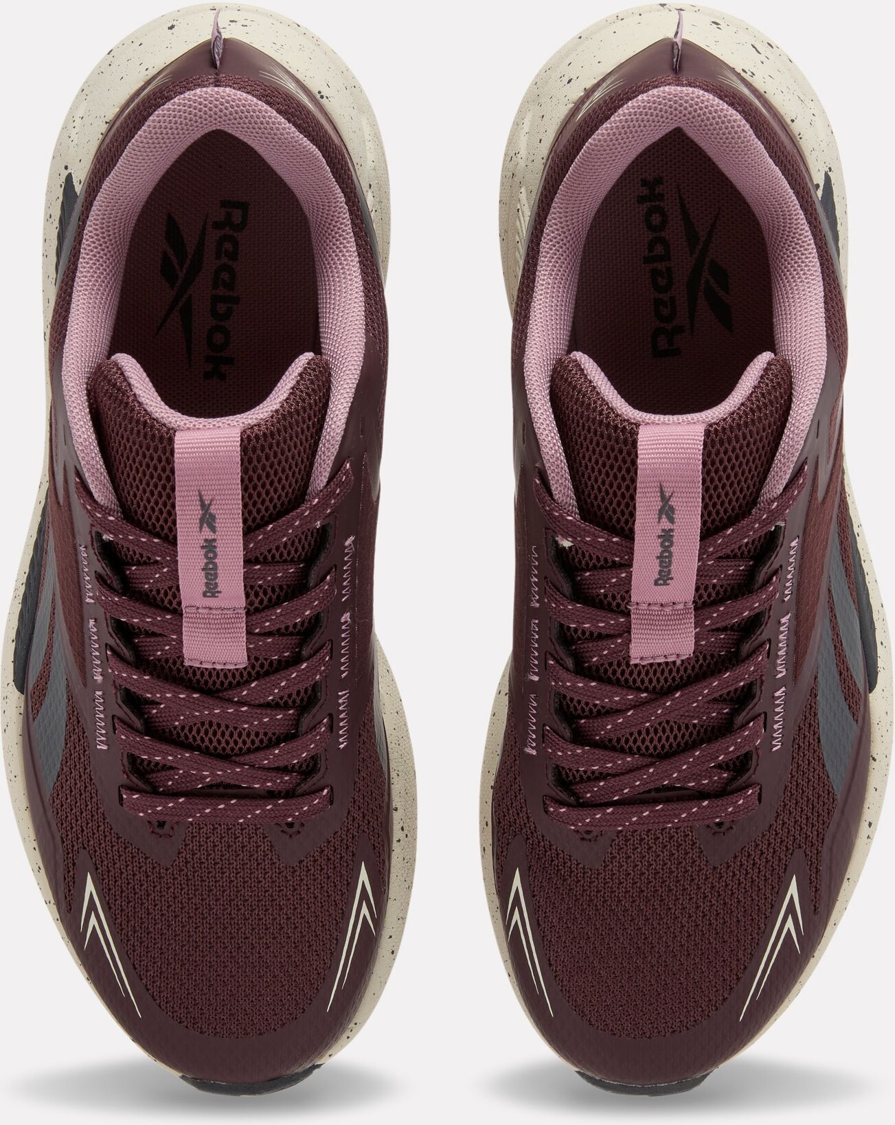 Walkingschuh REEBOK "REEBOK BASE TRAIL LOW", Damen, Gr. 39, rot (schwarz cocoa, infused lila, linen), Synthetik, Textil, Schuhe Walkingschuh schwarz cocoa, infused lila, linen 39