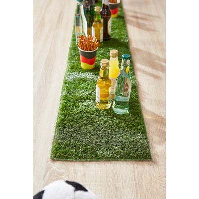 Tischläufer ANDIAMO "Kuba, ideale Tischdeko für Fußball Fans", grün, B:30cm H:20mm L:140cm, Polyethylen, Polypropylen, Tischdecken, Kunstrasen, 30/140 cm, natürliche Optik, waschbar