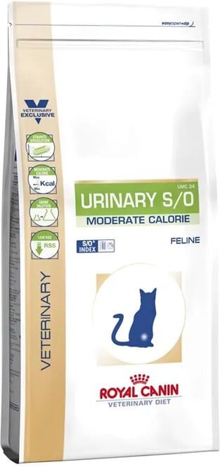 Royal Canin Veterinary Diet Ração Gato Adulto Urinary S/O Moderate Calorie 1,5 Kg