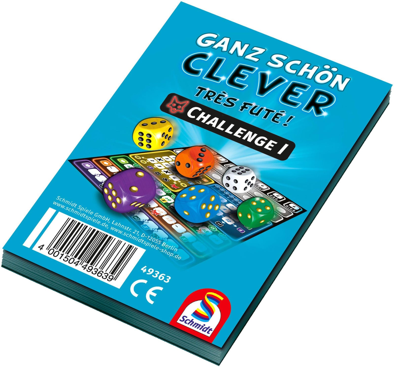 Schmidt Spiele Scoreblad voor dobbelstenen, Blauw