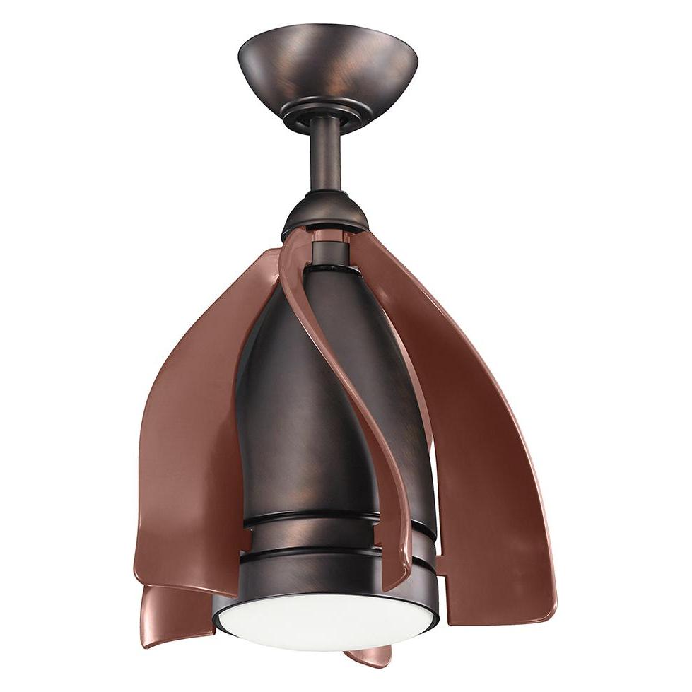 Elstead Lighting Terna leiser Deckenventilator mit LED Licht Ø38cm + Fernbedienung Champagner (36.60 dB) (32836456)
