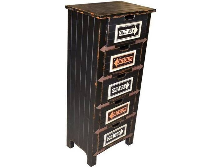 Meuble de rangement 5 tiroirs - Vintage - Industrie