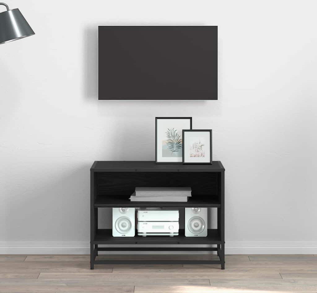 Latitude Run Avionce TV Stand Black Oak 61cm