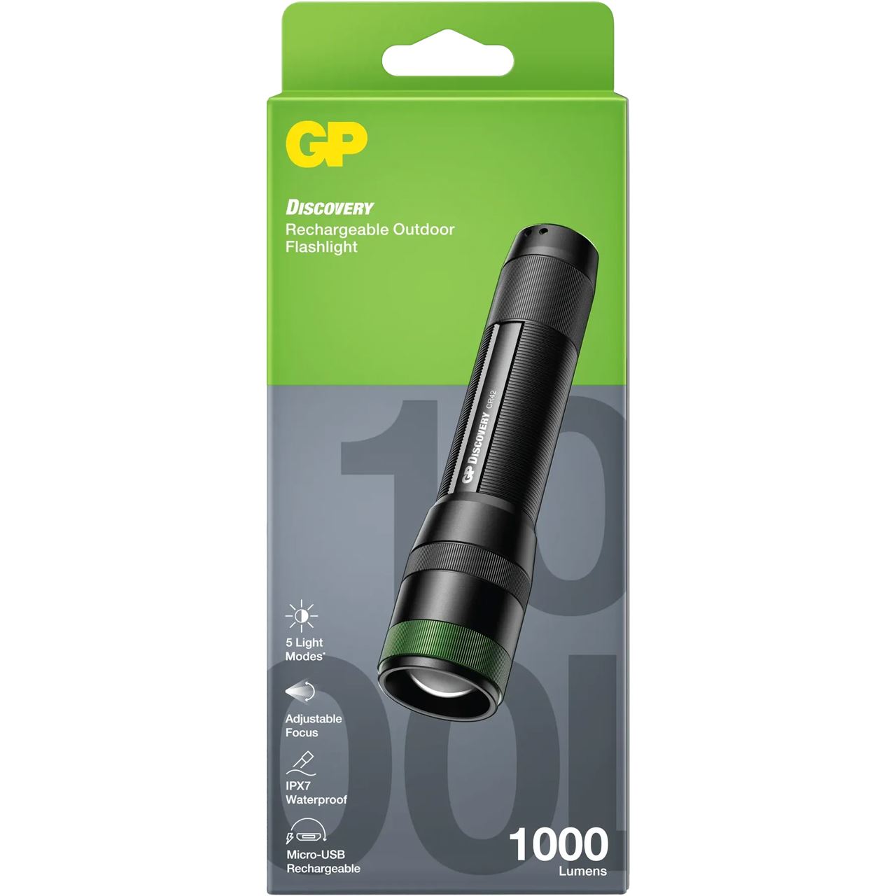 GP Taschenlampe 1000lumen CR42 1X 18650