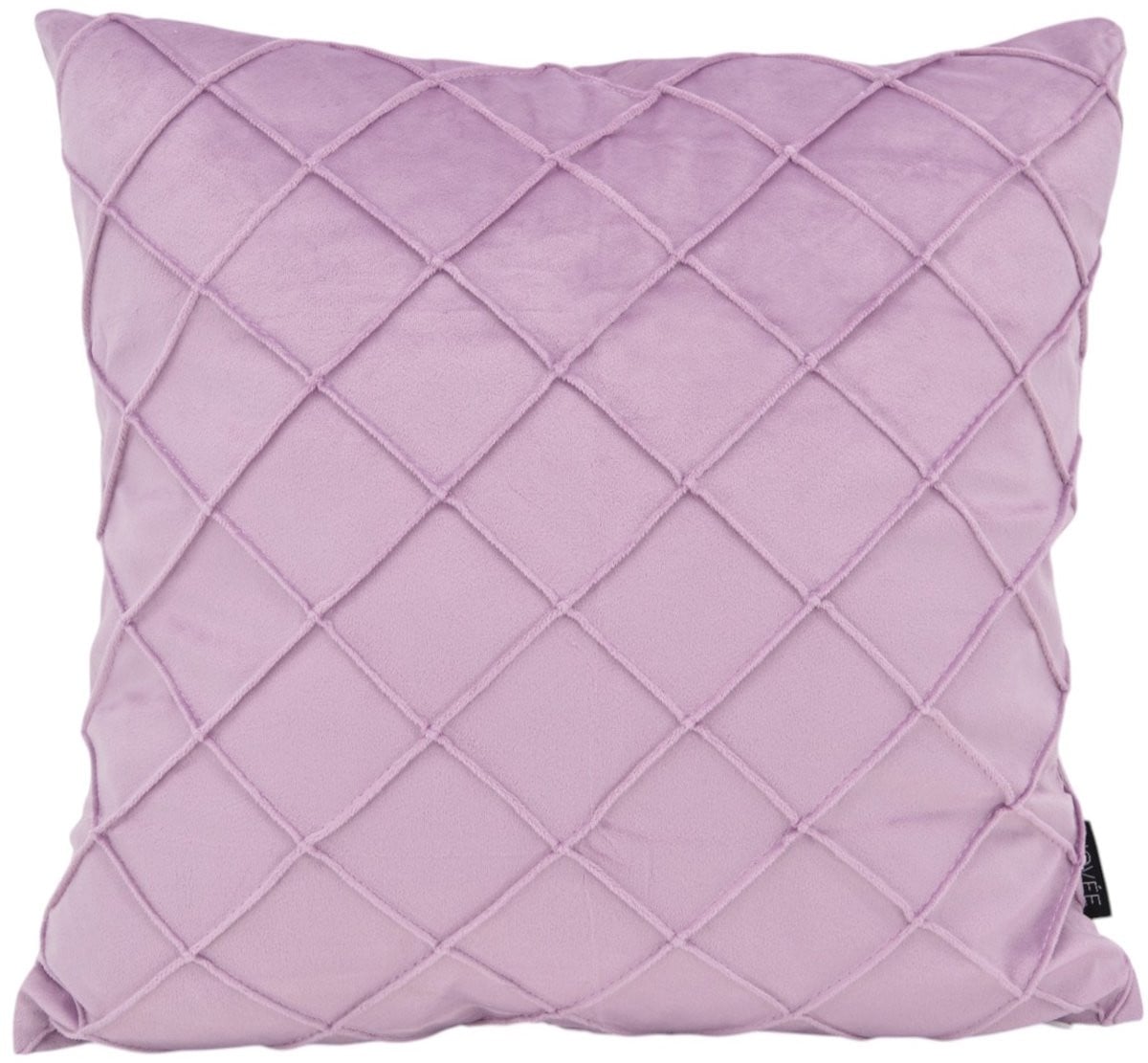 NOVÉE Sierkussen Velvet Cross Lila 45 x 45 cm Polyester