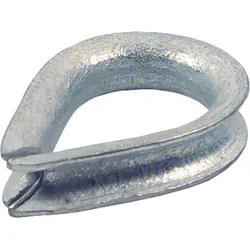 Kausche EN 13411-1 (früher Din 6899 Typ BF), feuerverzinkt für Drahtseil 8 mm