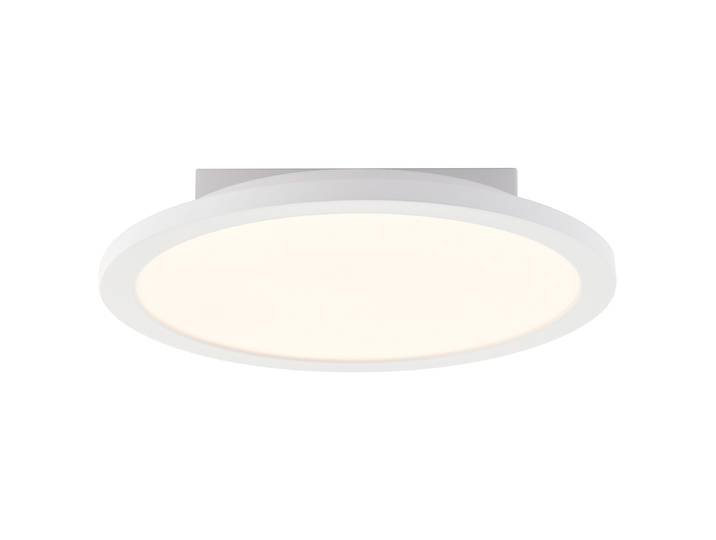 LED-Deckenleuchte Rund Ø 30cm Weiß/Weiß Aluminium, lackiert ABS Kunststoff LED LED-Platine
