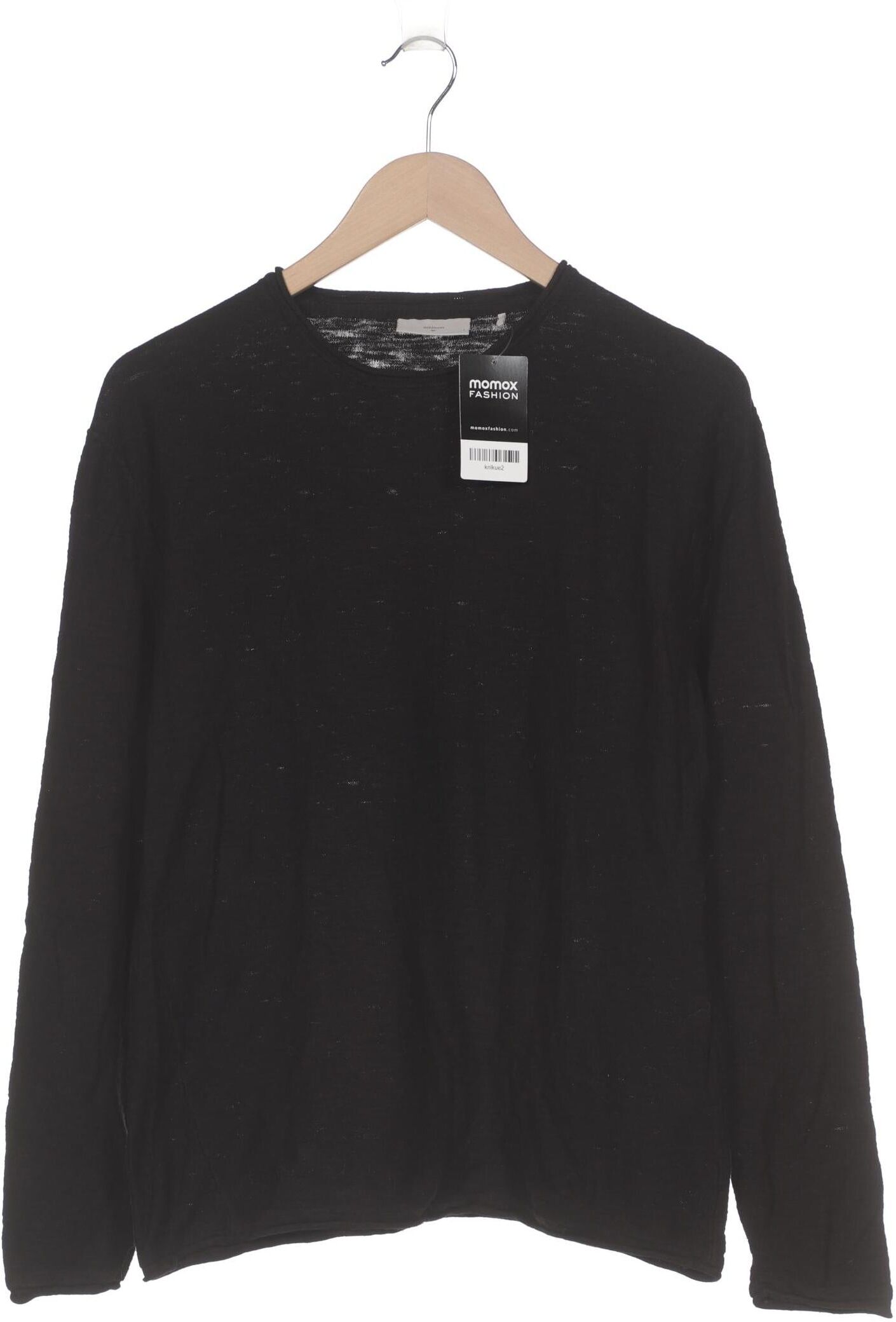 Minimum Herren Pullover, Schwarz, Gr. L, Baumwolle - Second Hand