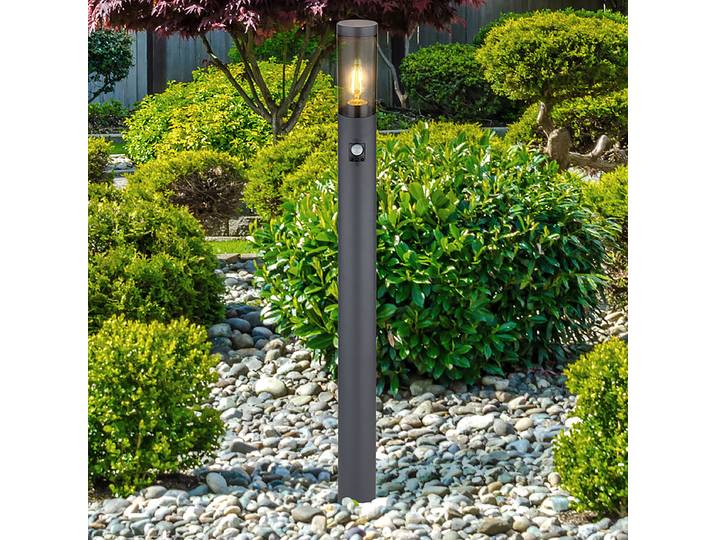 Wegeleuchte mit Sensor 110cm Schwarz/Grau/Anthrazit