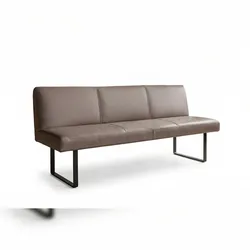 KAWOLA Esszimmerbank ELEEN Leder dunkelbraun 183cm
