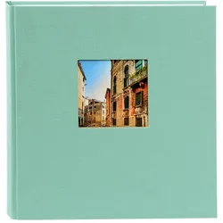 Bella Vista 30x31 cm, 60 weiße Seiten, aqua, Buchalbum