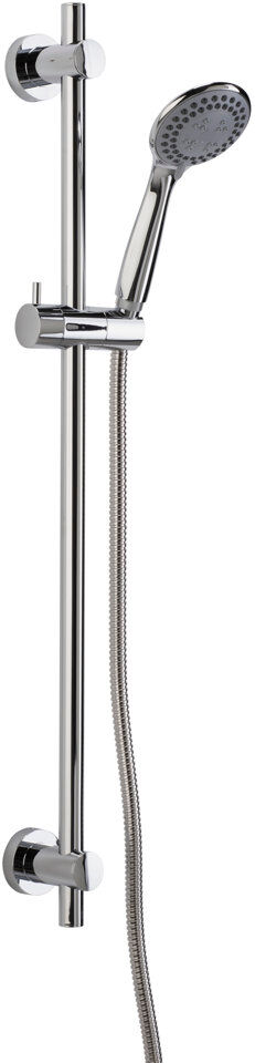 Croydex Massage/Jet Slide Bar Shower Head Chrome 9.6cm W