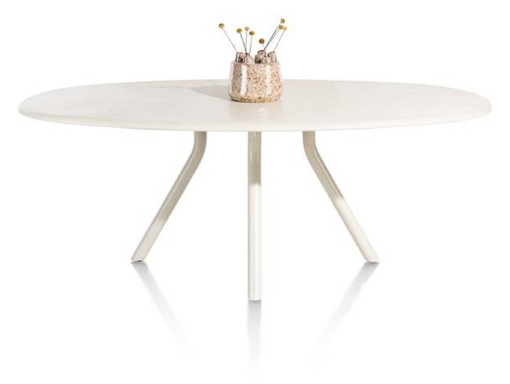 XOOON Lund Esszimmertisch oval MDF-Tischplatte