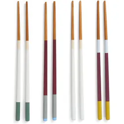 HAY - Colour Sticks - Subtil - 4er-Set, Besteck, Mehrfarbig